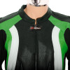 RTX Aero Evo Green Leather Motorcyle Jacket
