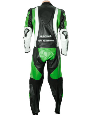 RTX Aero Evo Green Racing Motorcycle Leather Suit