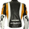 RTX Aero Evo Orange Leather Motorcycle Jacket