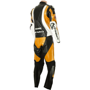 RTX Aero Evo Orange Racing Leather Motorcycle Suit