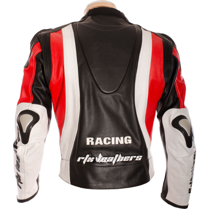 RTX Aero Evo Red Biker Leather Motorcycle Jacket