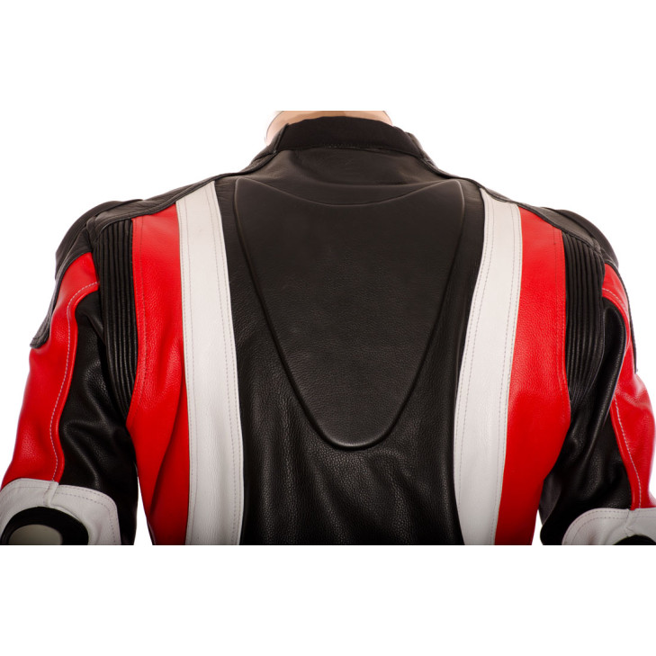 RTX Aero Evo Red Biker Leather Motorcycle Jacket