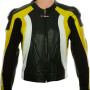 RTX Aero Evo Yellow Biker Leather Motorcycle Jacket