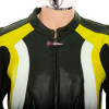 RTX Aero Evo Yellow Biker Leather Motorcycle Jacket