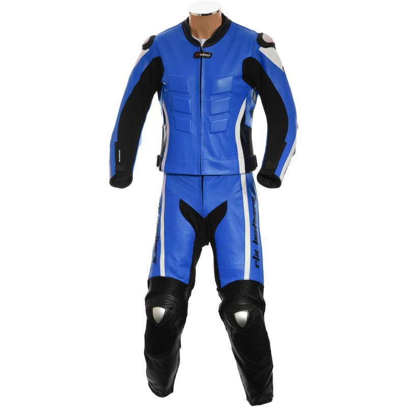 RTX Akira Blue CE Armour Leather Motorcycle SUIT