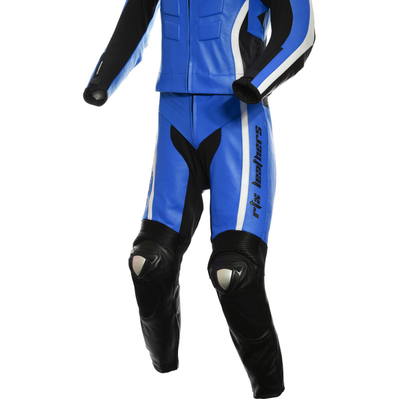 RTX Akira Blue CE Armour Leather Motorcycle SUIT