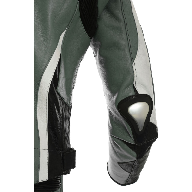 RTX Akira Grey CE Armour Leather Motorcycle SUIT