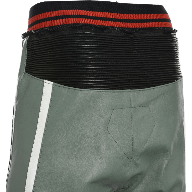 RTX Akira Grey Leather Motorcycle Trouser Pant 