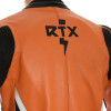 RTX AKIRA Orange Leather Motorcycle Biker Jacket