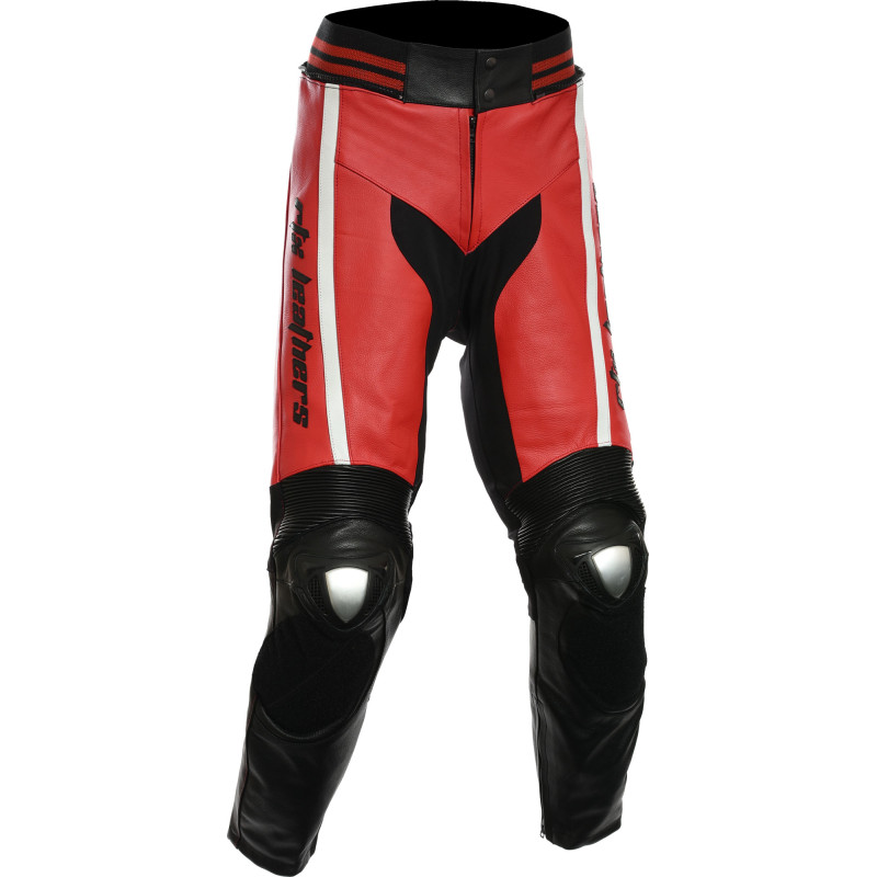RTX Akira Red Leather Motorcycle Trouser Pant 
