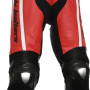 RTX Akira Red Leather Motorcycle Trouser Pant 