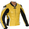 RTX AKIRA Yellow Leather Motorcycle Biker Jacket
