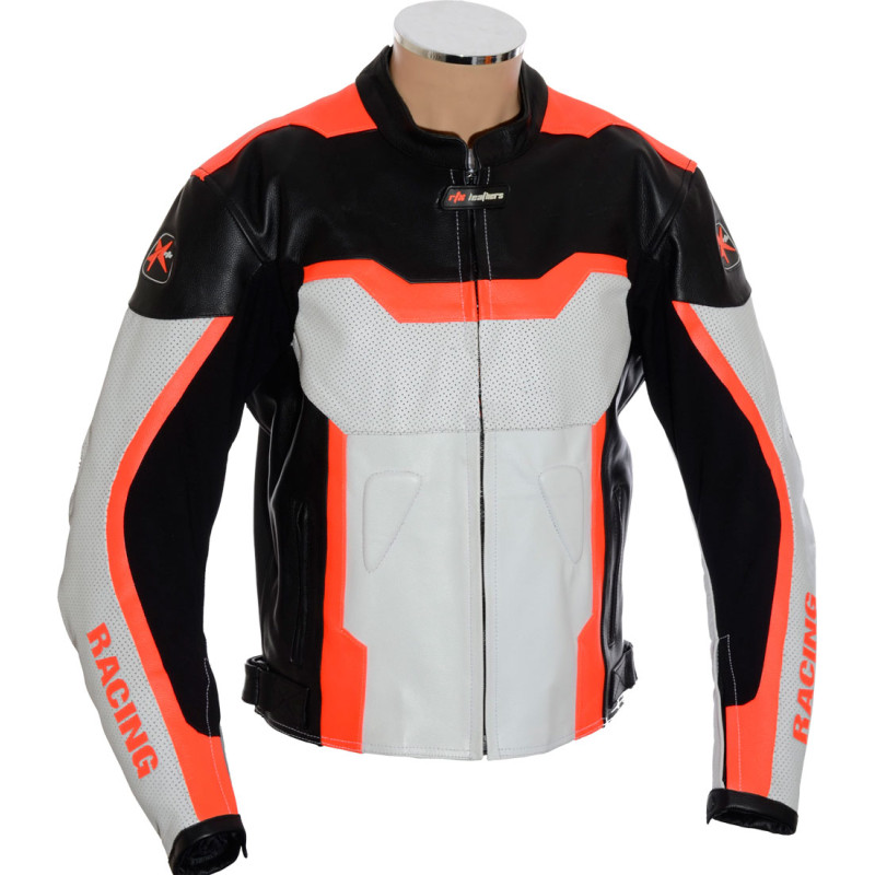 RTX Neon Red Arbiter Sports CE Biker Jacket
