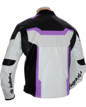 RTX Purple Arbiter Sports Leather CE Biker Jacket