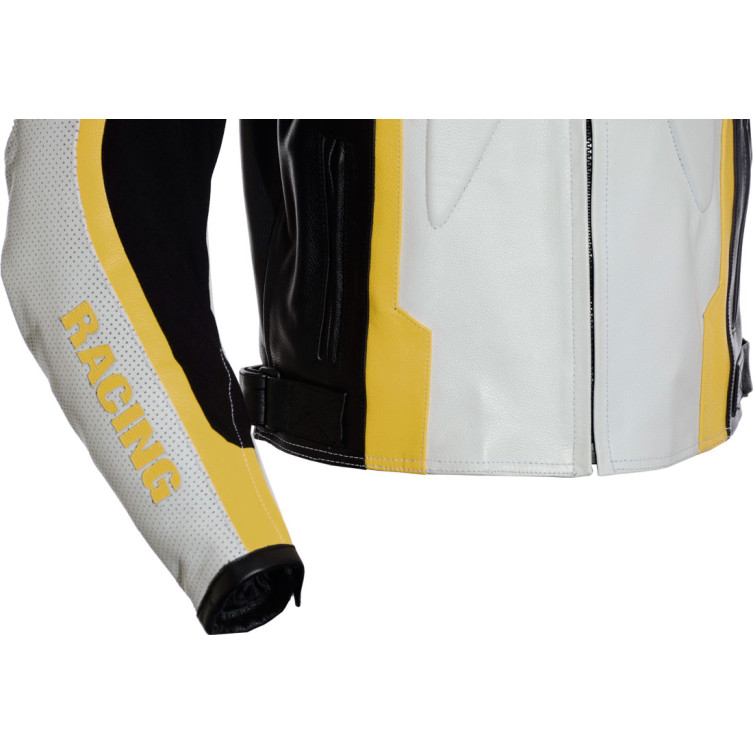 RTX Yellow Arbiter Sports Leather CE Biker Jacket