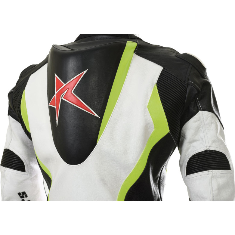 RTX Floro Green Arbiter Sports Biker One Piece Leather Suit