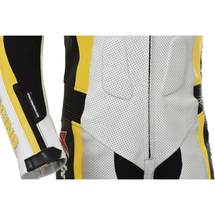 RTX Yellow Arbiter Sports Biker One Piece Leather Suit