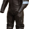 RTX Blade Trinity Black Leather Biker 2pc Suit