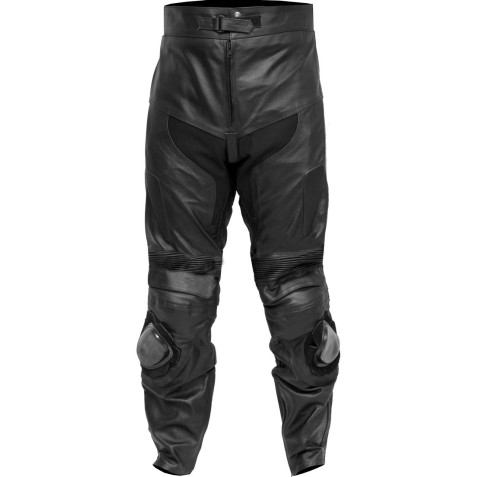 RTX Blade Trinity Black Leather Biker 2pc Suit