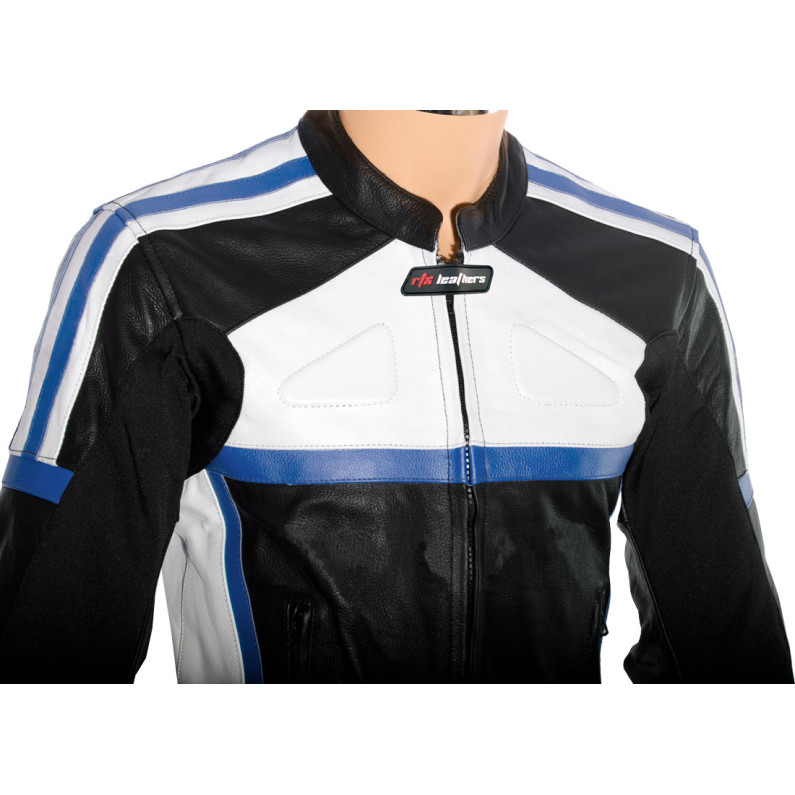 RTX Classic Sport BLUE Racing Leather Motorcycle Suit