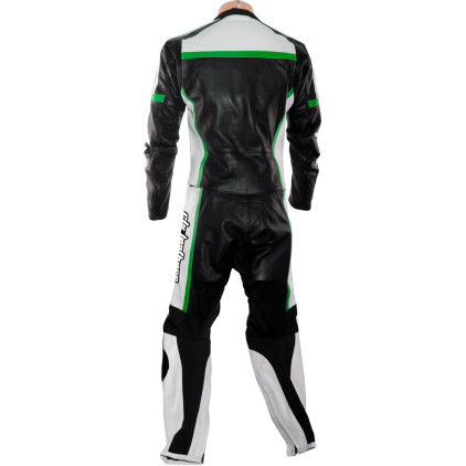 RTX Classic Sport GREEN Racing Leather Motorcycle Suit