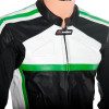RTX Classic Sport GREEN Racing Leather Motorcycle Suit