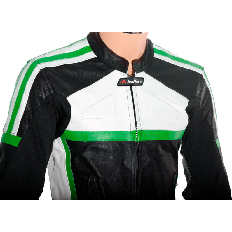 RTX Classic Sport GREEN Racing Leather Motorcycle Suit