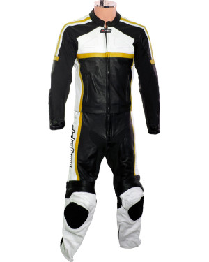 RTX Classic Sport YELLOW Racing Leather Motorcycle Suit