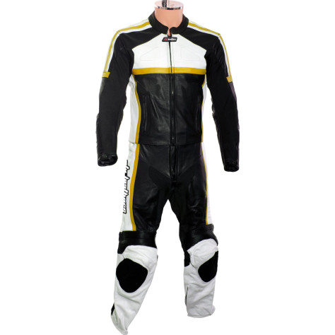 RTX Classic Sport YELLOW Racing Leather Motorcycle Suit