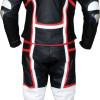 RTX Contender Black Leather Motorcycle Suit