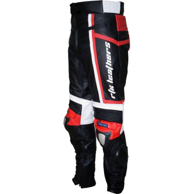 RTX Contender Black Leather Motorcycle Suit