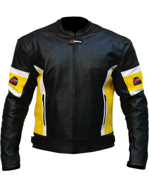 RTX Dark Knight Cruiser Leather Biker Jacket 