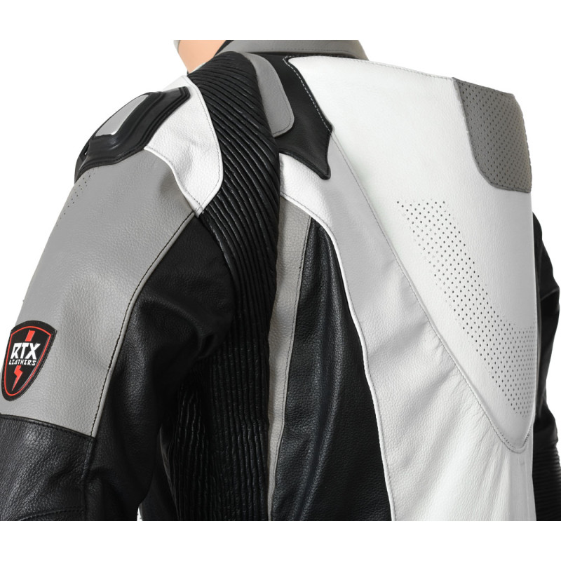 RTX Katana Gun Metal Grey Kangaroo 1Pc Race Leathers