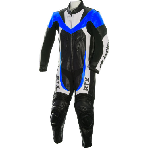RTX F1 Junior Kids Racing Biker Blue Leathers