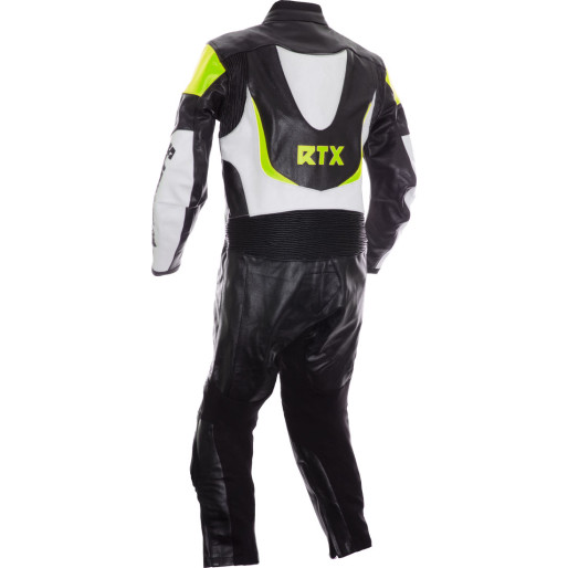 RTX F1 Junior Kids Racing Biker Floro Yellow Leathers