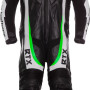 RTX F1 Junior Kids Racing Biker Green Leathers