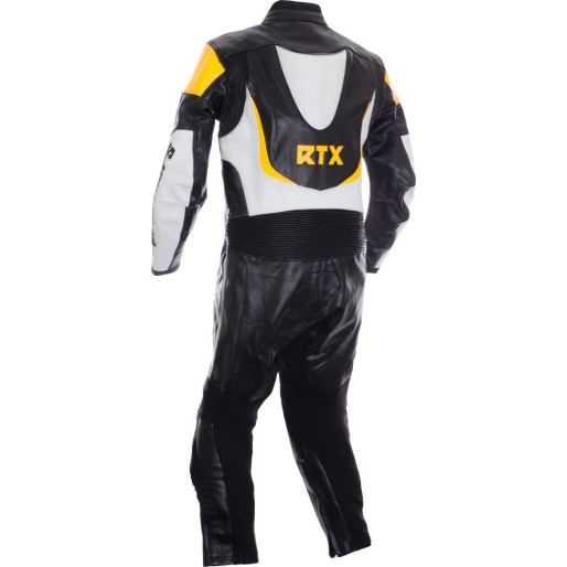 RTX F1 Junior Kids Racing Biker Yellow Leathers
