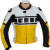 RTX Laguna Seca Edition Speedlock Yellow Motorcycle Leather Biker Jacket