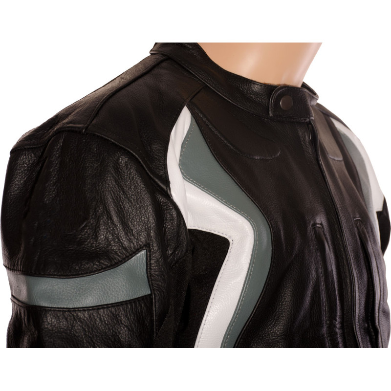 RTX Motorrad Black Leather Motorcycle Jacket