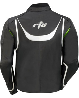 RTX Ninja Green Black Leather Motorcycle Jacket