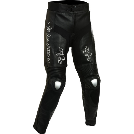 RTX Panther Black Motorcycle Leather Trouser Pant