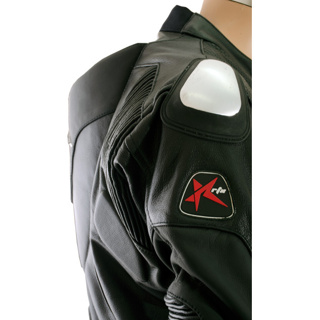 SALE - RTX Panther Black Sports Biker Race Leather Suit