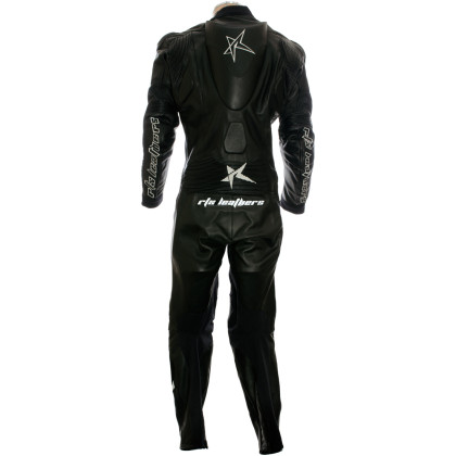 SALE - RTX Panther Black Sports Biker Race Leather Suit