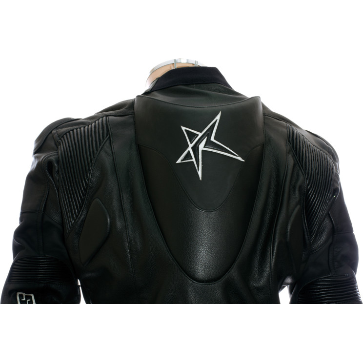 SALE - RTX Panther Black Sports Biker Race Leather Suit