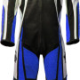 RTX Raptor Pro Blue Motorcycle Leather Biker Suit