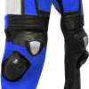 RTX Raptor Pro Blue Motorcycle Leather Biker Suit
