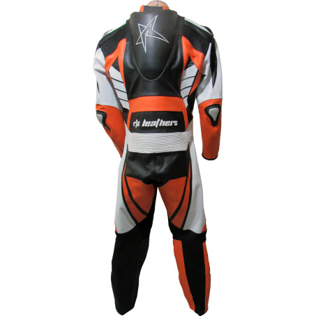RTX Raptor Pro Orange Motorcycle Leather Suit