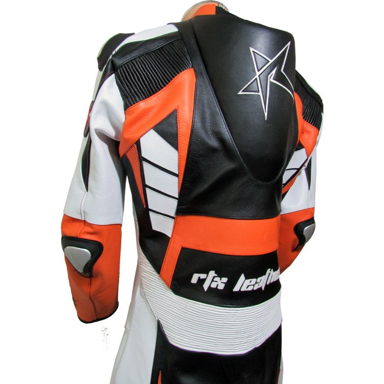 RTX Raptor Pro Orange Motorcycle Leather Suit