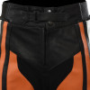 Raptor Orange Motorcycle Leather Biker Trouser