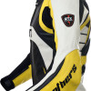 Raptor Yellow Motorcycle Leather Biker Jacket